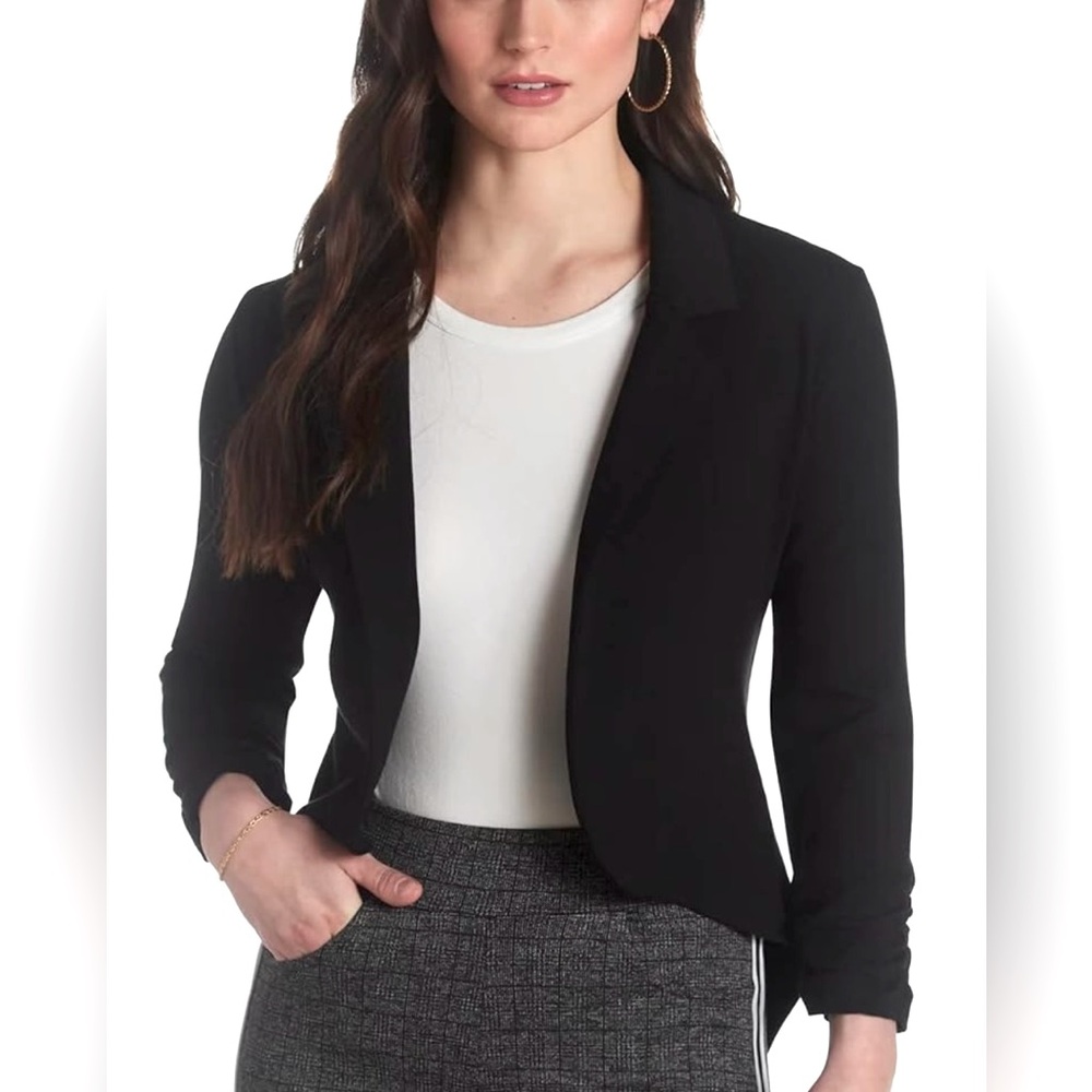 Womens Casual Work High Low Blazer Jacket
